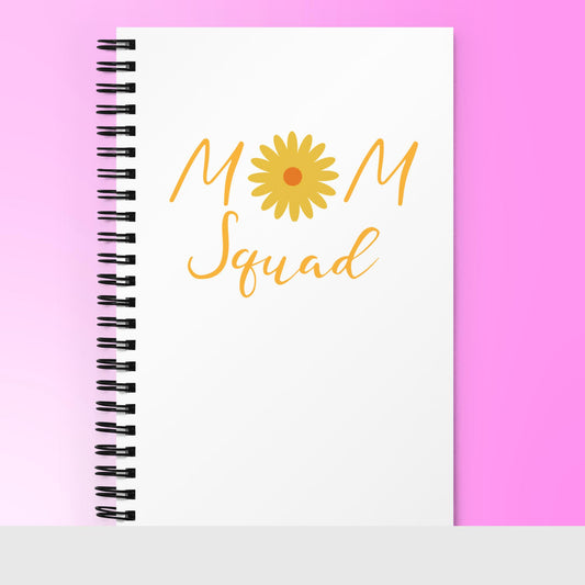 Mom Squad Logo Spiral notebook